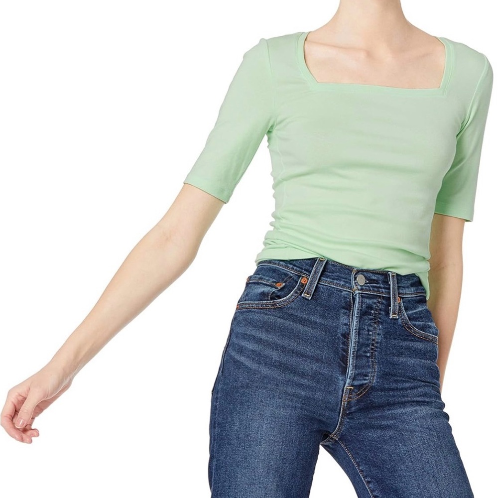 Amazon Essentials Mint Green Women's Top
